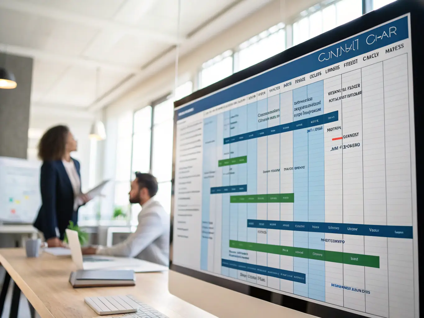 A project timeline illustrating Bentimes' commitment to delivering projects on time and within budget.